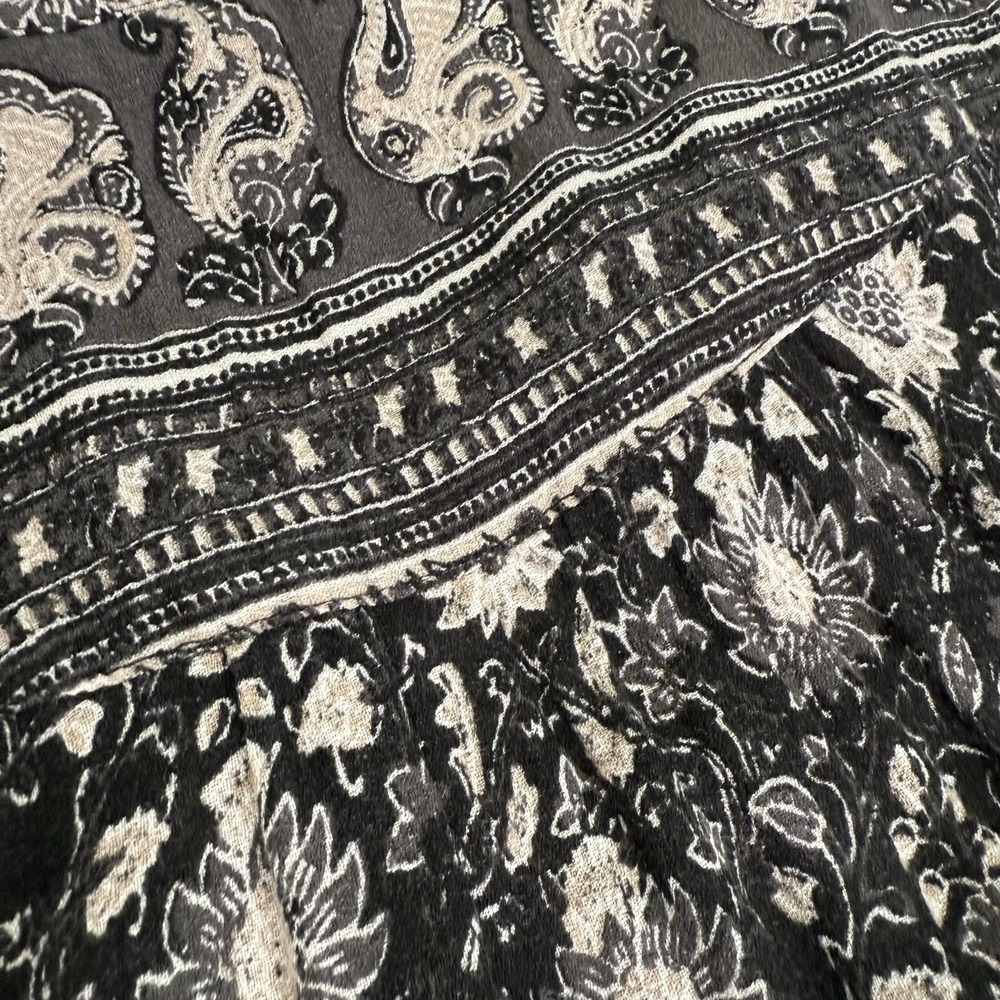 Lucky Brand Womens Floral Sleeveless Midi Dress Medium Paisley Boho Cottagecore - Picture 14 of 16